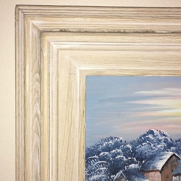 Oil Painting Winter on The Mill - Picture 4 of 8